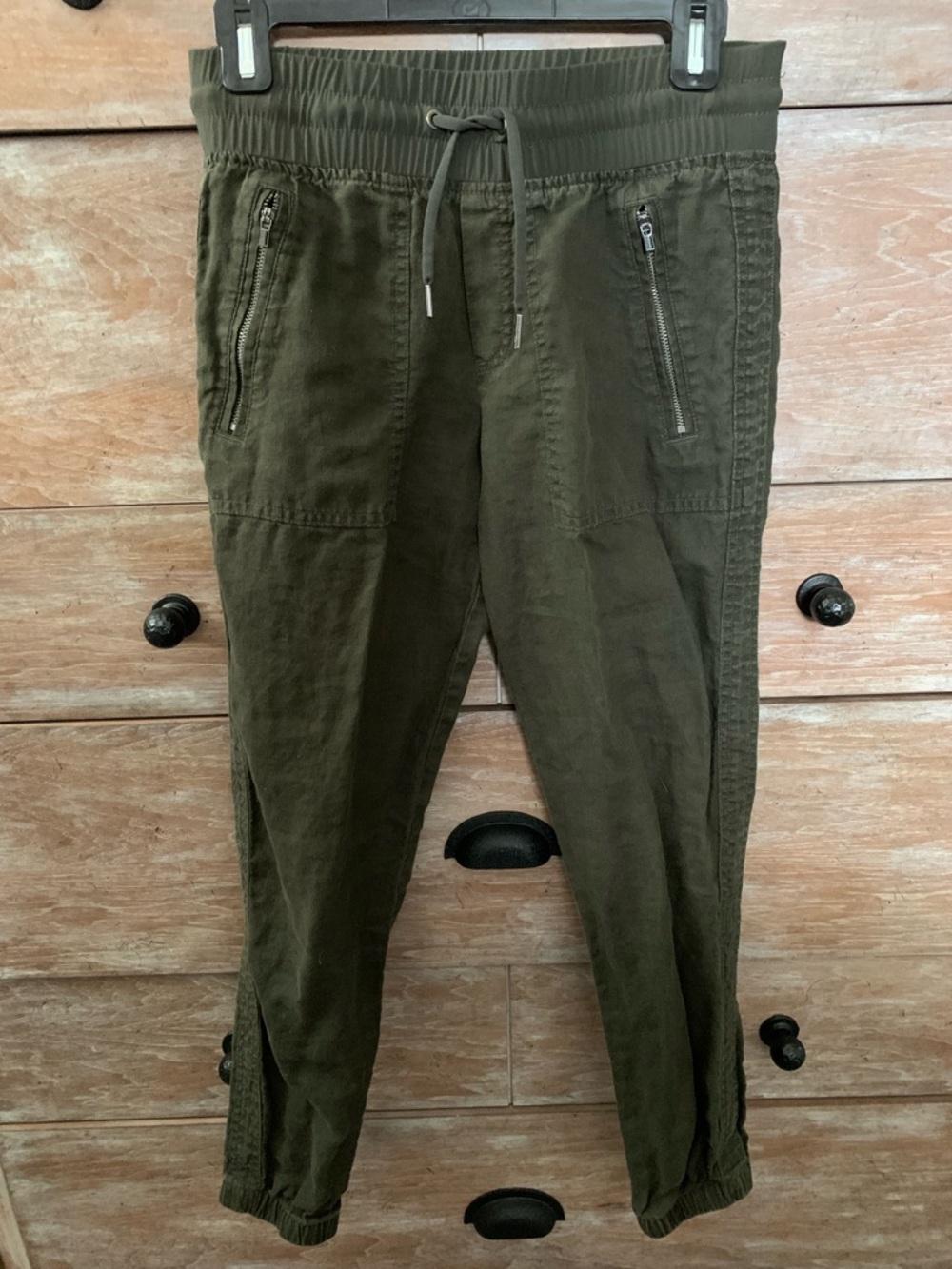 Athleta Cabo cropped linen pants